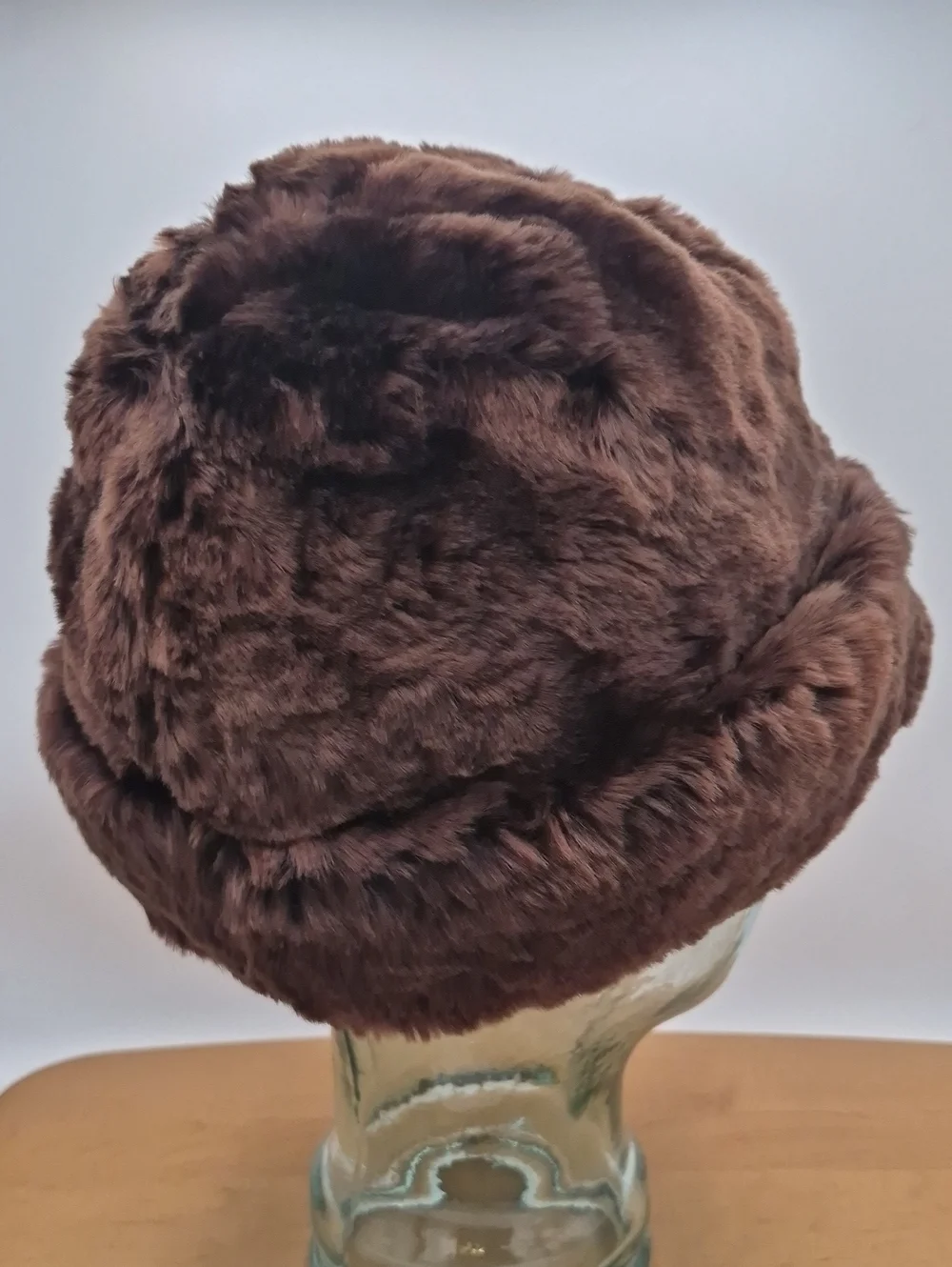 Vtg Nurseys of Bungay Sheepskin Fur Pillbox Hat Made in UK